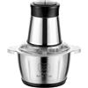 NONE Tritacarne Elettrico 2L, Frullatore Multifunzione in Acciaio Inox, Affettatrice per Verdure, Processore e Tritatore da Cucina