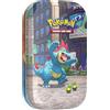 Pokémon: miniscatola da collezione Luminopoli (Feraligatr e Budew) del GCC Pokémon (2 buste di espansione, 1 carta con l'illustrazione Pokémon della miniscatola e 1 foglio di adesivi), Ed. Italiano