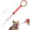 Generic 3 sparapillole per cani e gatti, dispenser per pillole in morbido silicone, sicuro e riutilizzabile, strumento per l'alimentazione di pillole per compresse (rosso)
