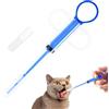 Generic 3 sparapillole per cani e gatti, dispenser per pillole in morbido silicone, sicuro e riutilizzabile, strumento per l'alimentazione di pillole per compresse (blu)
