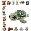 Generic Kit fai da te con perline 3D a forma di animale, per adulti e adolescenti, set completo per la creazione di gioielli fatti a mano, con perline colorate e istruzioni guida, perfetto per progetti