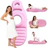 nplaseta Pink Cuscino Gonfiabile per La Gravidanza, Tappetino da Yoga per Donne Incinte con Foro, per Un Supporto Ottimale Durante Il Sonno, Supporto per Il Pancione