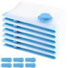WaxYxaW 6 pezzi sacchetti, 60 x 40 cm di stoccaggio sottovuoto, riutilizzabili, borsa aspirante, per risparmiare spazio in viaggio e casa, compressione per indumenti, biancheria da letto, trapunte, materassi