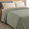 L'ANTICO ARCOLAIO - Copriletto Una Piazza e Mezza Cotone Estivo Leggero 100% Cotone Piquet Traspirante, Coperta Estiva Telo Copridivano Granfoulard per Proteggere il Tuo Divano (Salvia)