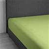 Daunen Step DaunenStep Lenzuolo con gli angoli elastici - Vivacolor | Verde Salvia | 140-160 x 200 cm - matrimoniale
