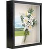 Anhow Cornice 3D Profonda, Cornice 15 x 20 cm Cornici per Foto con Pannello in Vetro Cornici per Quadri da Riempire Profonda 3 cm da appendere alla Parete o sulla Scrivania, Nero