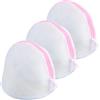 Ehuihuan 3 Pezzi Rosa Sacchetto Lava-Reggiseno, Salva Reggiseno Per Lavatrice Rete Riutilizzabile Per Biancheria Intima, Calze, Vestiti Per Bambini In Lingerie