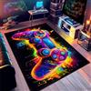 PEIHUODAN Tappeto Camera Da Letto Gaming Graffiti Adolescenti Ragazzo Tappeto Salotto Gamer 3D Anime Gaming Tappeti Stanza Gaming Divano Comodino Lavabile Grande Antiscivolo Morbido (Graffiti,80x160cm)