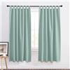 PONY DANCE Tende Oscuranti Termiche Isolanti per Interni Tende Verde Chiaro Camera da Letto con Passanti Tenda Termica Isolante Freddo e Caldo Cameretta Bambino 2 Pezzi 140x175 CM