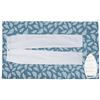 Encasa XO Case da stiro stuoia/pad 120x70 cm con imbottitura da 3 mm e supporto in ghisa siliconica per la pressatura a vapore sul tavolo o sul letto - Grandi foglie blu