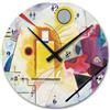Giallobus - Orologio Linea Basic - Vassily Kandinsky - Giallo rosso e blu - Legno Mdf - Basic 30x30 - Meccanismo silenzioso - Pronto da appendere - Orologi moderni