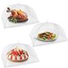 NEPAK 3 Coprivivande per Alimenti Anti-Insetti, 17x17 Protezione Coprivivande per Alimenti a Rete, Cappe di Protezione per Frutta contro Moscerini per Esterno, Picnic, Barbecue, Buffet