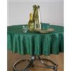 ESSE HOME - Confestyl - Tovaglia - Copritavolo - Ovale per 12 Persone - Fiandra Jacquard Puro Cotone - Prodotto Artigianale - Iris 598 (Ovale 170x250, Tovaglia Verde Scuro)