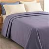 L'ANTICO ARCOLAIO - Copriletto Matrimoniale Cotone Estivo Leggero 100% Cotone Piquet Traspirante, Coperta Estiva Utilizzabile come Telo Copridivano Granfoulard per Proteggere il Tuo Divano (Lilla)