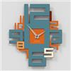 Giallobus - Orologio Bilay - Axia - Legno Mdf - Premium 25,5x30 - - 08 - Travel - Artigianale Made in Italy - Silenzioso - Idea regalo - Moderni doppio livello