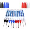 UNOLIGA 10pcs Pennarelli per Fori Profondi, Pennarello Indelebile a Punta Fine da 30 mm, Pennarello per Segnare Fori, Penna Falegname (Nero Blu Rosso Bianco)