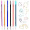 Znnhnn 6 Refill per Penna Gel Cancellabile,compatibili con Legami,Altezza 13 cm,Inchiostro Termosensibile, Punta 0,7 mm,Per la scuola e la vita di tutti i giorni(Multicolore)