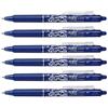 Pilot Frixion Clicker 0.7 mm punta penna inchiostro gel cancellabile Tattoo Ink design blu (confezione da 6), fornito sciolto