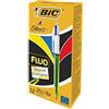 Bic 4Colori Fluo, Penne a Sfera a Scatto Multicolore, Punta Media 1mm, Inchiostro Nero, Blu, Rosso e Giallo Fluo, 12 Unità, Cancelleria Scuola e Ufficio
