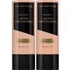 Max Factor - Fondotinta Liquido Lasting Performance - Alta Coprenza, Finish Matte e Lunga Durata - 108 Honey Beige - 35 ml (Confezione da 2)
