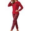 Generic Pigiama Donna，Morbido Eleganti Donna Set di Pigiami a Due Pezzi Morbido e Confortevole Cotone Mezza Stagione Delicato sulla Pelle Elegante