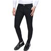 Cristiano Battistini Pantaloni Uomo Slim Fit Casual Eleganti in Cotone (48, #A1 Nero)
