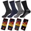 Arctic Comfort®, 4 calzini da uomo in lana termica spessa, grado di Tog molto elevato Grey/Black EUR Dimensione 39-45