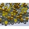 FAIRY TAIL & GLITZER FEE 100 biglie oro chiaro mix sfere di vetro 16 mm gioco di marmi oro trasparente biglie