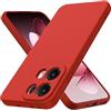 Byvuwiay Cover per Oppo Reno13 Pro 5G/ Reno 13 Pro 5G, Morbida Silicone Liquida TPU Protettivo Ultra Slim Custodia Antiurto - Rosso