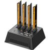 SEINIKAY M.2 NVMe & SATA SSD Docking Station con ventola, alloggiamento SSD SATA Dual NVMe senza attrezzi con indicatore luminoso, velocità 10 Gbps