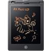 Meridiana - 4 Tavolette Grafiche LCD Multicolor 8,5 Pollici Digitale per Bambini con Magnete, Lavagna magnetica da parete, Lavagnetta Cancellabile con Pulsante di Cancellazione Bloccabile (4 Nere)