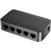 BENFEI Switch Gigabit Ethernet a 5 porte, hub di rete da tavolo o da parete, splitter Ethernet, Plug & Play, non gestito, compatto, con LED, silenzioso senza ventola (per router, NAS, laptop, gaming)