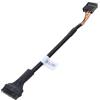hogtnd Cavo adattatore da USB 3.0 a USB 2.0 da 19/20 pin a 9 pin maschio femmina per il collegamento di dispositivi USB interni connettori del pannello frontale