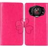 TienJueShi Rosa Premium Retro Stand Portafoglio TPU Silicone Caso per Doogee s98 6.3 inch in Pelle Case Copertina Custodia Protettiva Cover