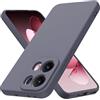 Byvuwiay Cover per Oppo Reno13 Pro 5G/ Reno 13 Pro 5G, Morbida Silicone Liquida TPU Protettivo Ultra Slim Custodia Antiurto - Grigio scuro