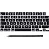 CTBDZ Tasti di ricambio per tastiera UK per MacBook Pro 14 16 M4 Pro/Max A3185 A3186 A3401 A3112 A3403 A3404, per MacBook Air 13 15 M4 A3240 A3241 2024-2025 (Midnight Keycap) s)