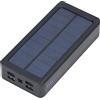 Pongnas Solar Power Bank 32LED 30000mAh con 4 Porte USB e 3 modalità Luce, Portatile per Campeggio, attività all'aperto