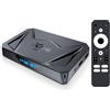 VTNIU X96Q Pro+ TV Box 64 bit OS Android 14.0 4GB RAM 32GB ROM All Winner H728 Otto core Arm Cortex A55 Mali G57-MC1 1000M Ethernet WiFi6 Dual WiFi 2.4G/5G 8K BT5.x USB 3.0