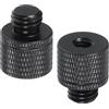 PATIKIL Adattatore Vite Treppiede Femmina 1/4 Maschio M10, 2 Pz Connettori Dado Treppiede Vite Supporto Fotocamera Convertitore Doppia Testa Per Accessori Supporto Microfono, 20 Mm