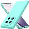 Byvuwiay Cover per Honor Magic7 Lite 5G Case, Morbida Silicone Liquida TPU Protettivo Ultra Slim Antiurto - Verde chiaro