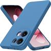 Byvuwiay Cover per Oppo Reno13 Pro 5G/ Reno 13 Pro 5G, Morbida Silicone Liquida TPU Protettivo Ultra Slim Custodia Antiurto - Blu