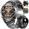 LIMIGE Smartwatch Uomo con Chiamate Bluetooth, Orologio Smartwatch Uomo 1.43'' HD AMOLED, Monitor Cardiofrequenzimetro, Sonno, SpO2, 110+ Sport, 5 ATM Impermeabile per Android iOS
