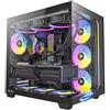Tiburcc Computer Gaming PC Ryzen doppia camera (R7 9800X3D RX 9070XT) WIFI Bluetooth