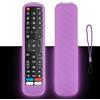 CTRLBETTER Custodia Telecomando in Silicone Compatibile Con Hisense EN2BI27H EN2BF27H EN2BB27H EN2X27HS EN2D27 EN2AK27H TV Telecomando Copertura Protettiva Antiurto Con un Cordino(Viola Fluorescente)