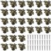 Neikafan 30 Pezzi Maniglie per Mobili a Forma di Ape in Lega di Zinco con Finitura Bronzo Antico per Cassetti, Armadi, Credenze
