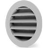 calimaero® WSGG Griglia Aerazione Tonda 100mm Griglia Ventilazione con Zanzariera Fusione di Alluminio Griglia di Ventilazione per Case Mobili, Casette da giardino, Stabile ai raggi UV, Antiruggine