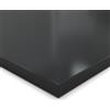 AUPROTEC Pannello decorativo 25 mm, nero, 30 x 40 cm, bordo in ABS, facile da pulire e robusto per scaffali, mobili, interni