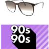 Brille occhiali da sole Uomo vintage anni 90's donna lente marrone BRILLE maculati