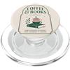 Coffee and Bookis Themed Apparels Women Caffè Libri Lettura Libro Amante Bibliofilo Reader PopSockets PopGrip per MagSafe
