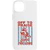 Frog Faith Revival Custodia per iPhone 14 Plus Fuori per lodare Dio il Signore - Divertente umorismo Christian Frog